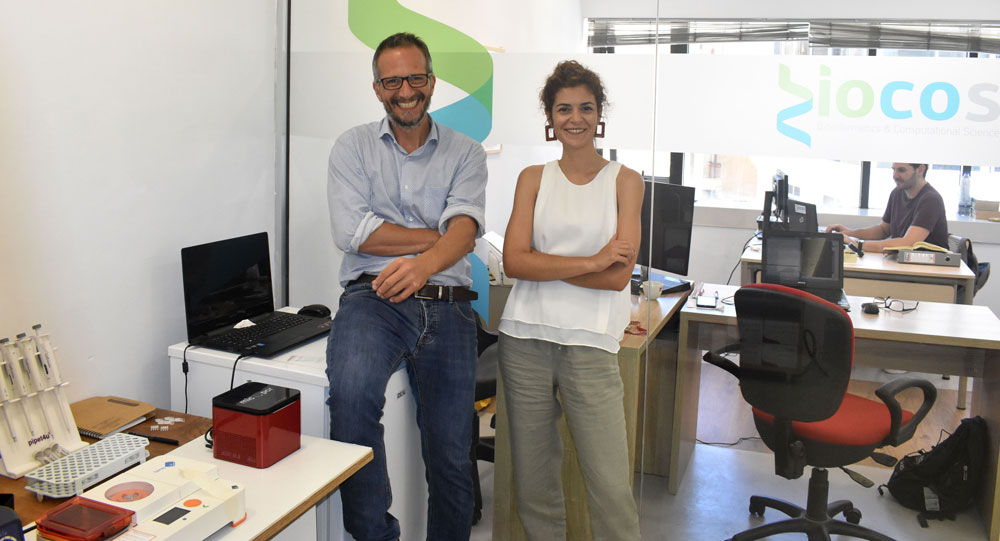 The BioCoS R&D team, Stylianos (Stelios) Arhondakis and Athanasia-Maria Dourou